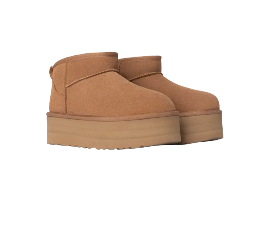 UGG Botte Classic Ultra Mini à plateforme Marron