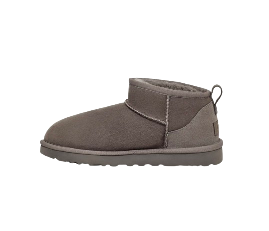 UGG Femme Botte Classic Ultra Mini Gris