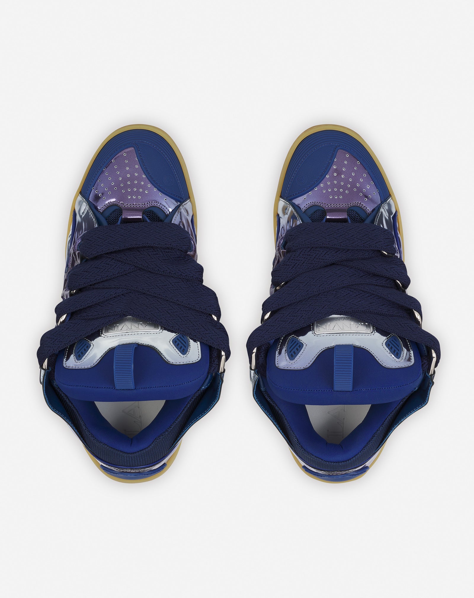 LANVIN METALLIC CORNFLOWER